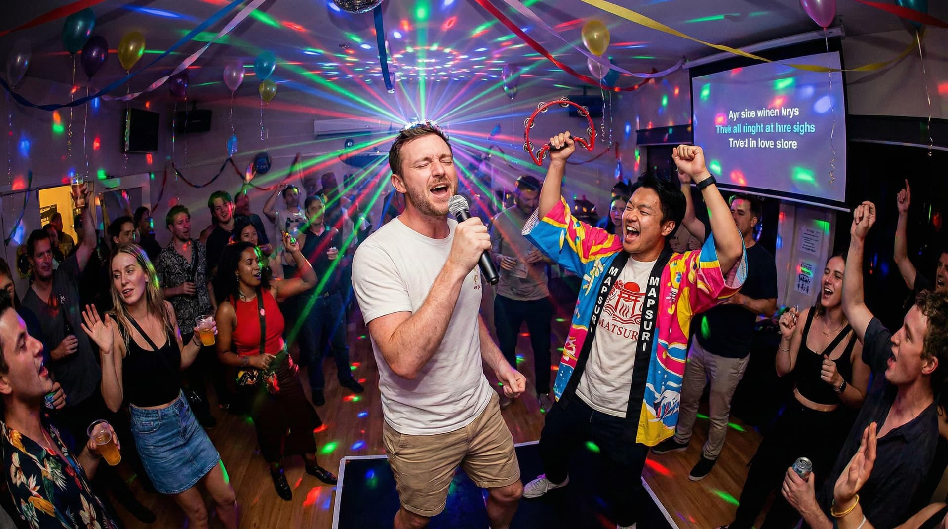 【Activo】Noche de Karaoke en Kabukicho|Canta con el mundo en una sala privada para fiestas (bebidas ilimitadas incluidas)