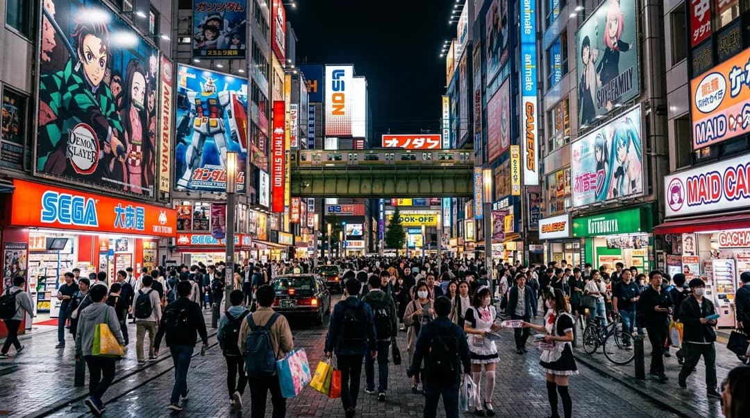 【Akihabara】Stroll Through Electric Town with a Guide Who Knows Otaku Culture Inside Out|Includes 2 Gachapon Plays & Maid Café Sweets